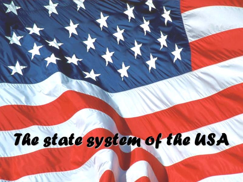 The state system of the USA